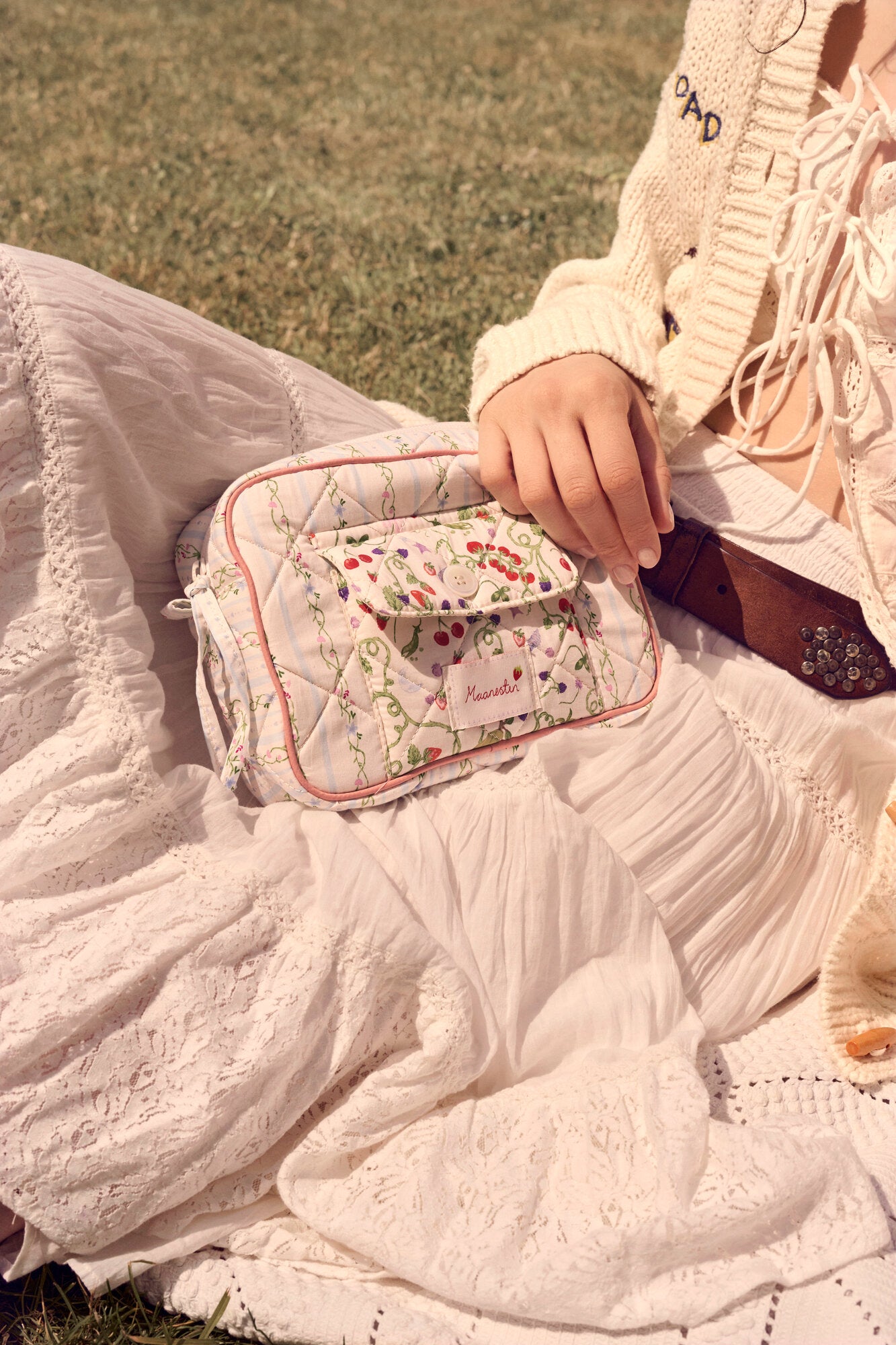 Reva toilettaske - Summer Stripes Blue